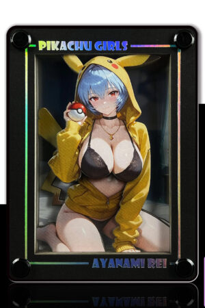 B&W Studio – EVA Pikachu Girl Series Desktop Decorative Card Tiles #8 Ayanami Rei - Photo 2 | TopGKStore