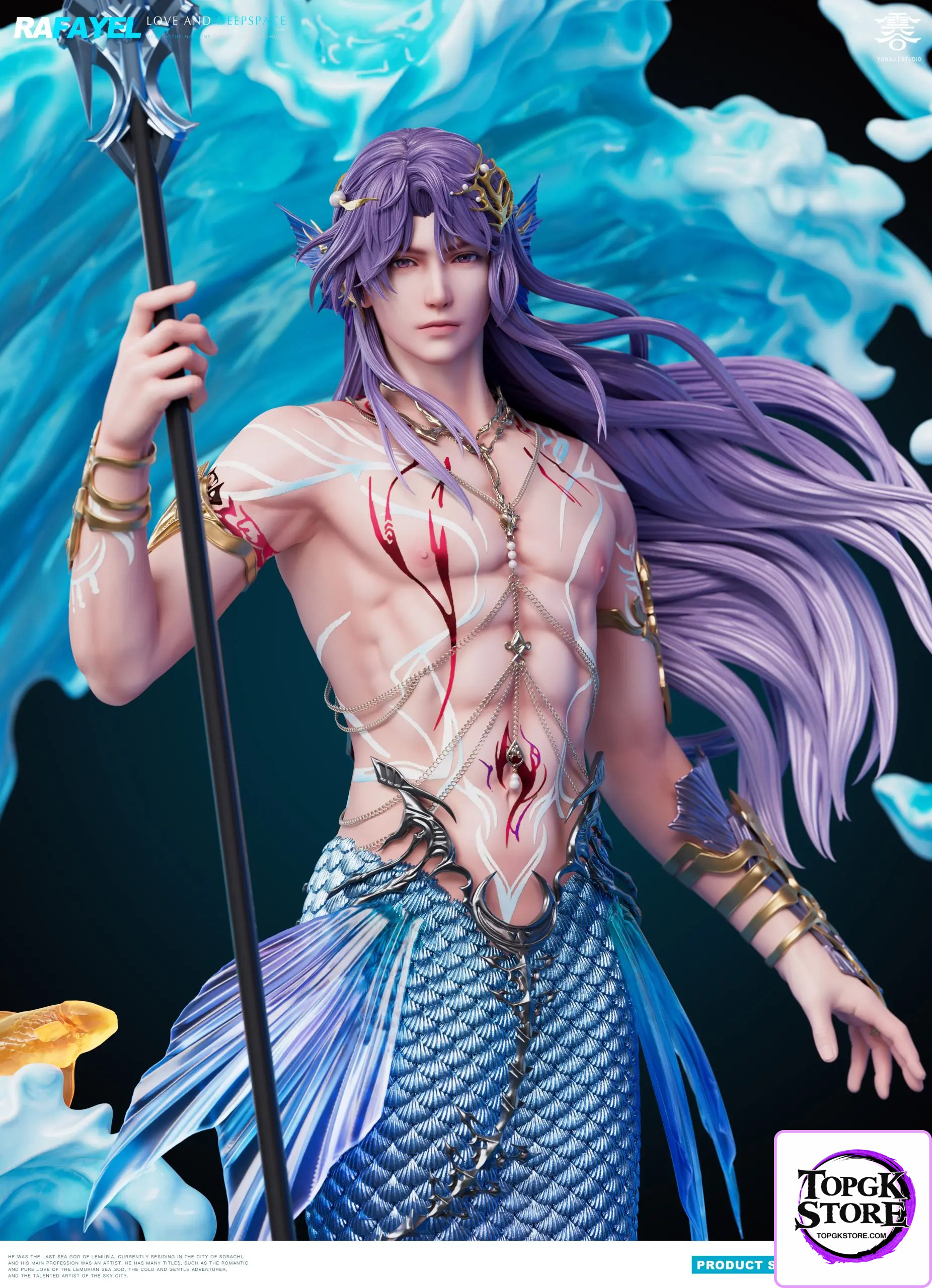 Yun Gu Studio – Love and Deepspace 1/6 Statue Mermaid Rafayel - Photo 5 | TopGKStore