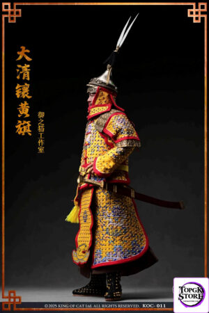 Yu Zh iMao – Qing Dynasty Eight Banners Army Bordered Yellow Banner 1/6 Scale Action Figure KOC-011 (Licensed) - Photo 