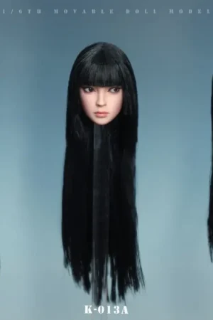 JKTOYS - 1/6 Asian Beauty Head Sculpture Lena Movable Eyes K-013A K-013B K-013C (Licensed) - Photo 1 | TopGKStore