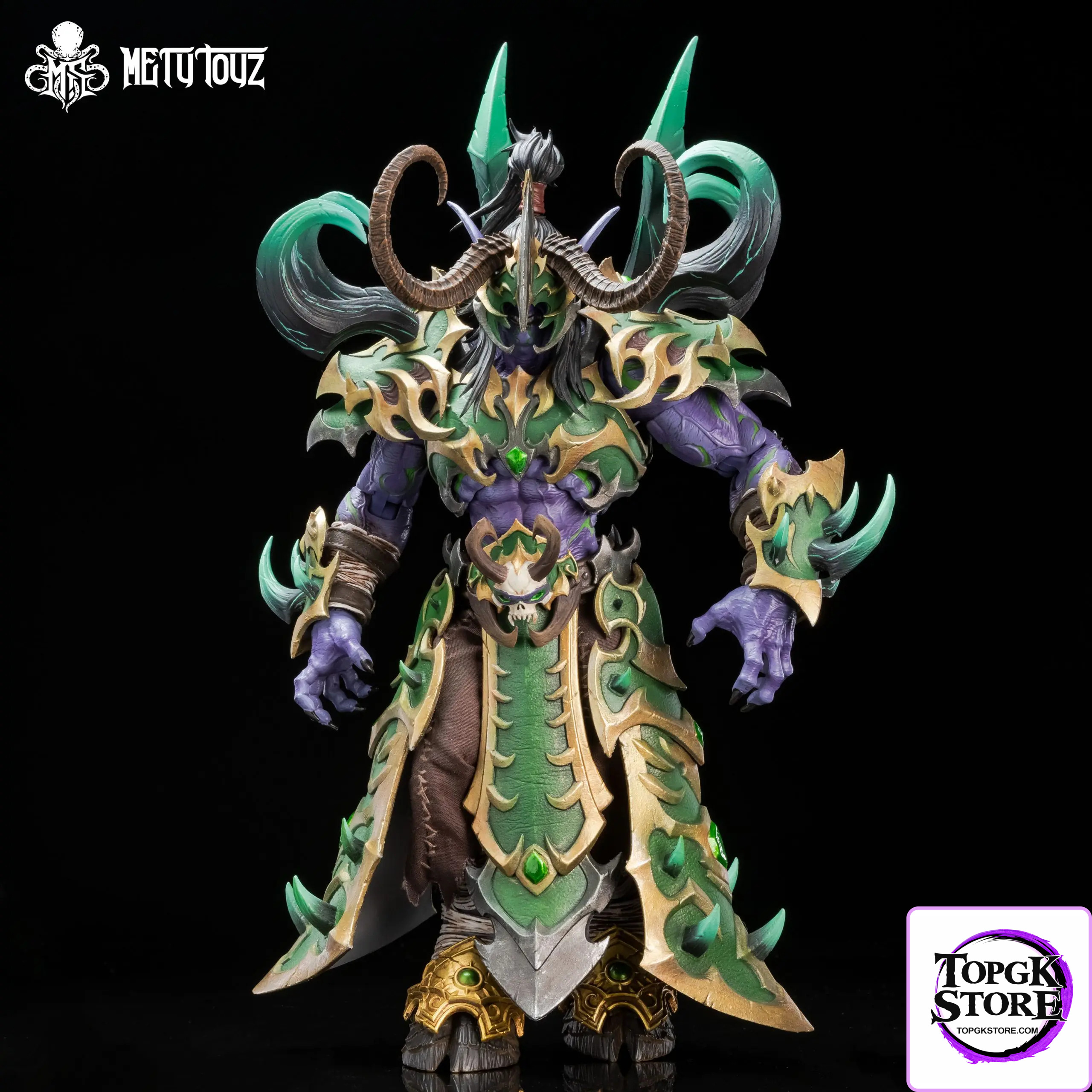 METYTOYZ – World of Warcraft Illidan Stormrage WF2025 Exclusive Demon Hunter Emperor Armor Edition Action Figure - Phot