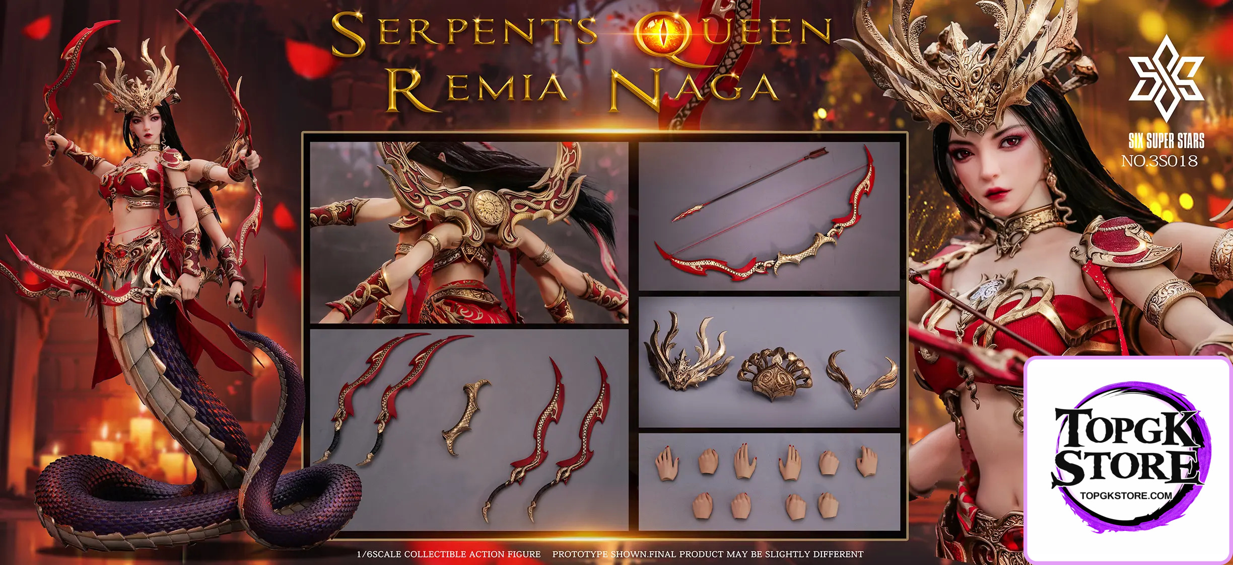 3STOYS – 1/6 Scale Lamia Queen Remia Fully Articulated Action Figure 3S018 (Licensed) - Photo 4 | TopGKStore