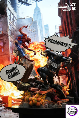 27abyss Studio – Spider-Man vs. Venom Battle Scene Marvel - Photo 1 | TopGKStore