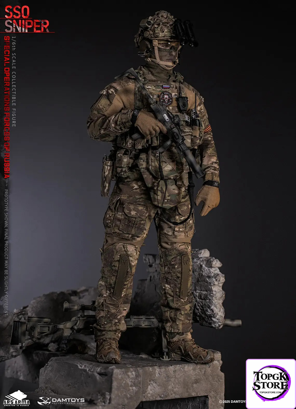 DAMTOYS – 1/6 Scale Russian Federation SSO Special Forces Sniper Item No. 78108 (Licensed) - Photo 2 | TopGKStore