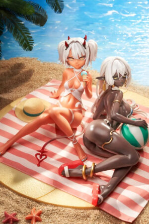 SSR FIGURE – Original SSR Figure Caffeine-chan & Dark Elf Dancer Summer Ver. (Licensed) - Photo 1 | TopGKStore