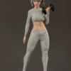 True1Toys - 1/6 Sport Girl ZARA - Gray Hair X Brown Hair Action Figure (Licensed) - Photo 1 | TopGKStore