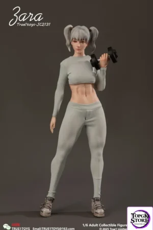 True1Toys - 1/6 Sport Girl ZARA - Gray Hair X Brown Hair Action Figure (Licensed) - Photo 1 | TopGKStore