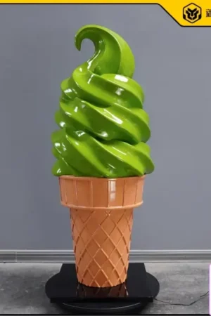 Royal Craftsman Studio - Large-Scale Simulated Matcha Ice Cream Model Large Scale Sculpture - Photo 1 | TopGKStore