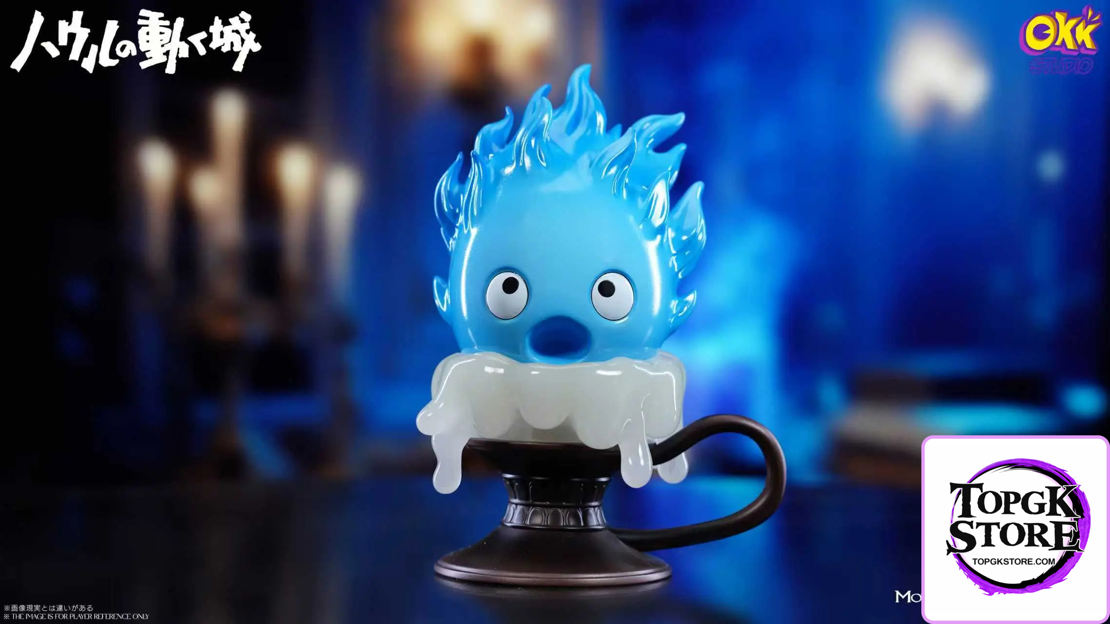 Okk Studio – Howl’s Moving Castle Hayao Miyazaki Desktop Series #1 Candlestick Calcifer - Photo 4 | TopGKStore