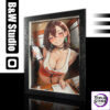 B&W Studio – Momo Ayase three-dimensional decorative painting Dandadan - Photo 3 | TopGKStore