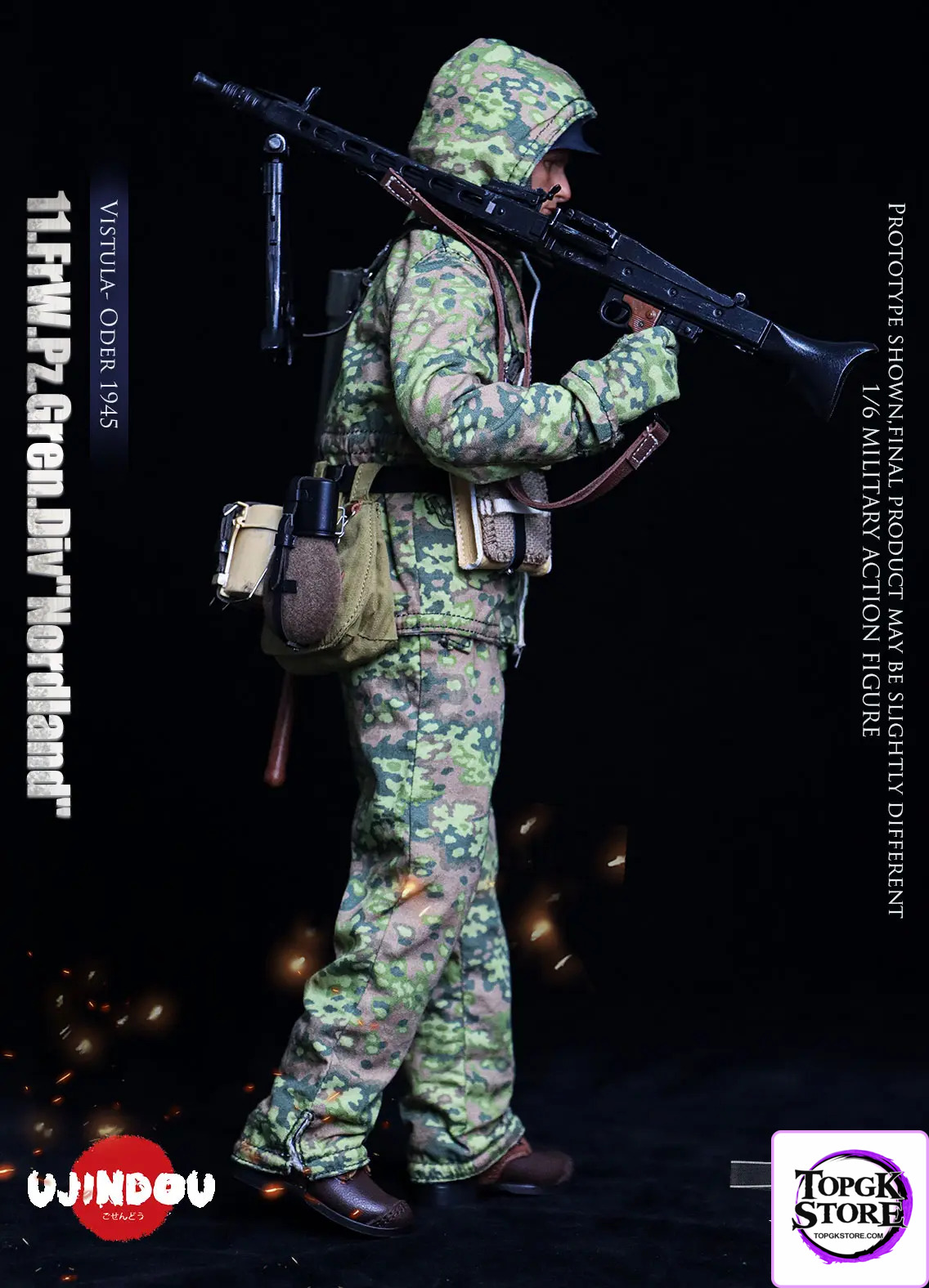 UJINDOU – 1/6 WWII 11. FrW. Pz. Gren. Div “Nordland”, Vistula – Oder 1945 UD9051 (Licensed) - Photo 9