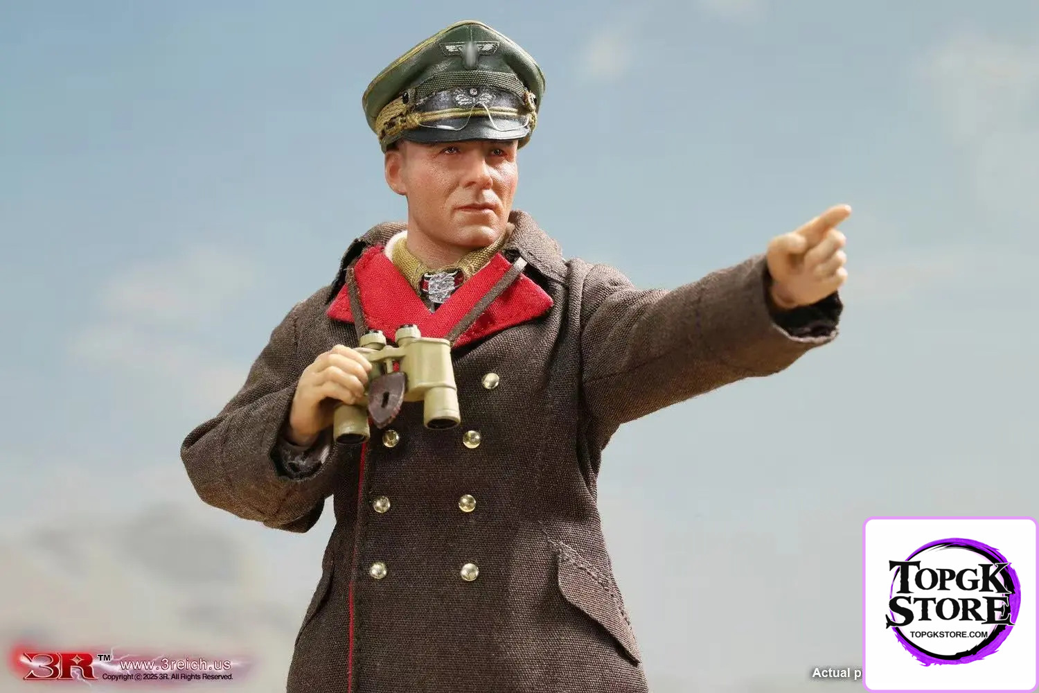 3R Studio – 1/12 Army Field Marshal Desert Fox Rommel Articulated Action Figure TG80004 - Photo 2 | TopGKStore
