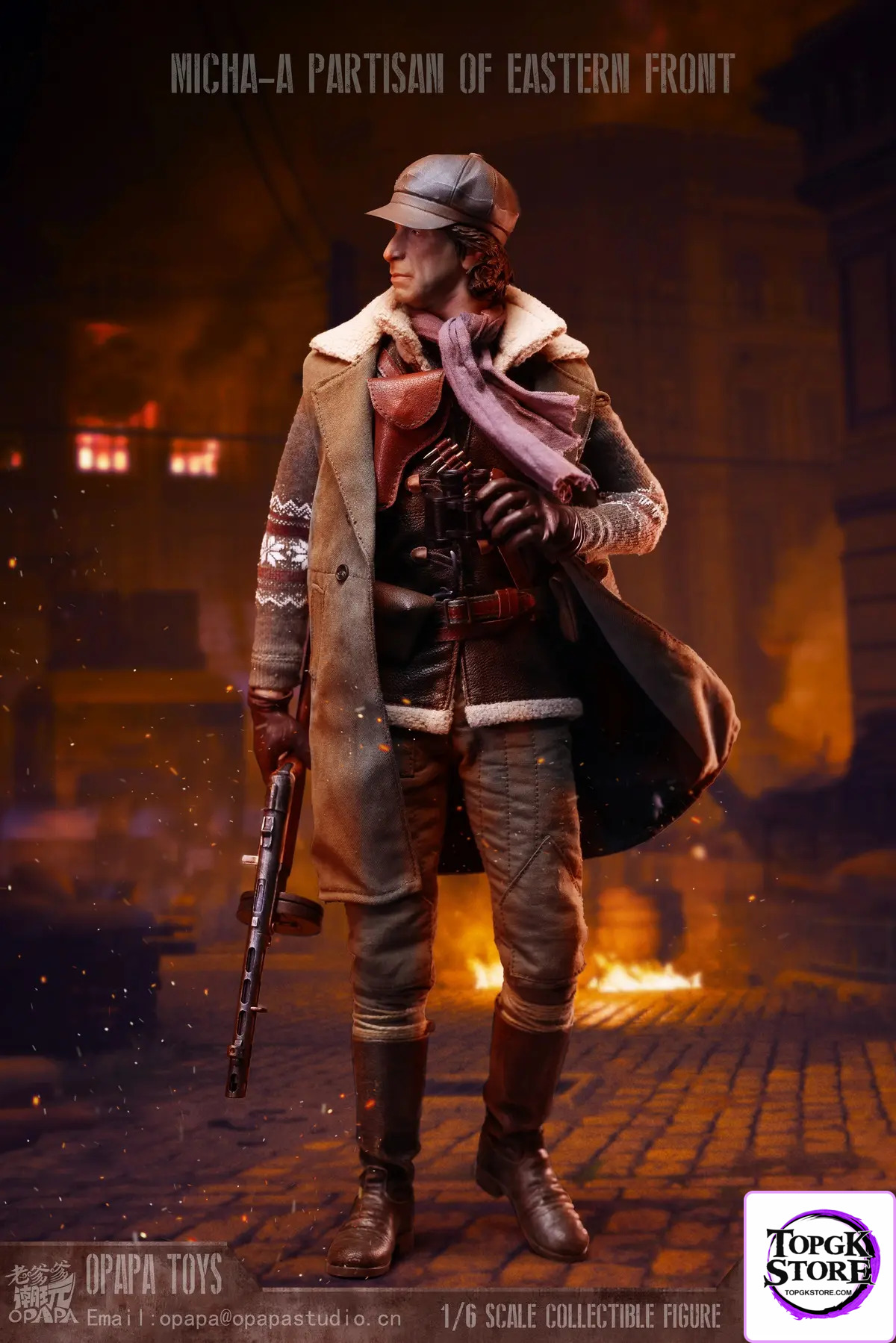 OPAPA TOYS – Call of Duty 1/6 Misha Petrov Partisan of Eastern Front PG202503 Ruins PG202506 - Photo 6 | TopGKStore
