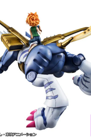 MegaHouse – Precious G.E.M. Series Digimon Adventure Metal Garurumon & Yamato Ishida Complete Figure (Licensed) - P