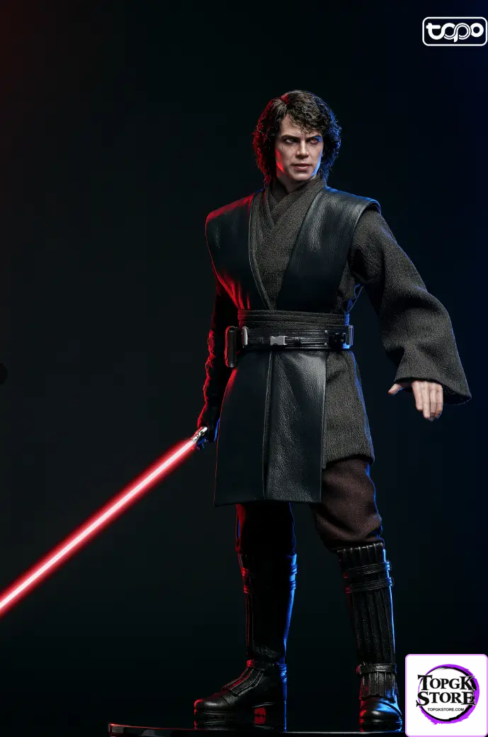TOPO Studio – Star Wars TP026 Anakin Skywalker Dark Side Version with Moving Eyes & Robe & Genuine Leather Vest