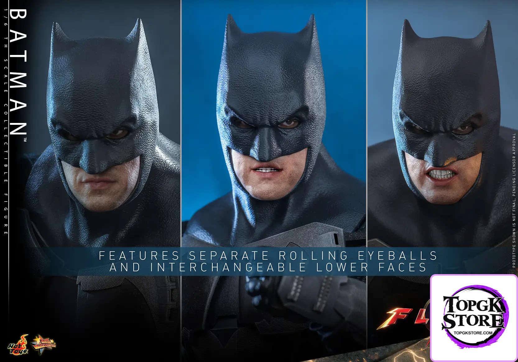 Hottoys – The Flash – Batman and Batcycle – 1/6th Scale MMS703 MMS704 MMS705 (Licensed) - Photo 4 | TopGKSt