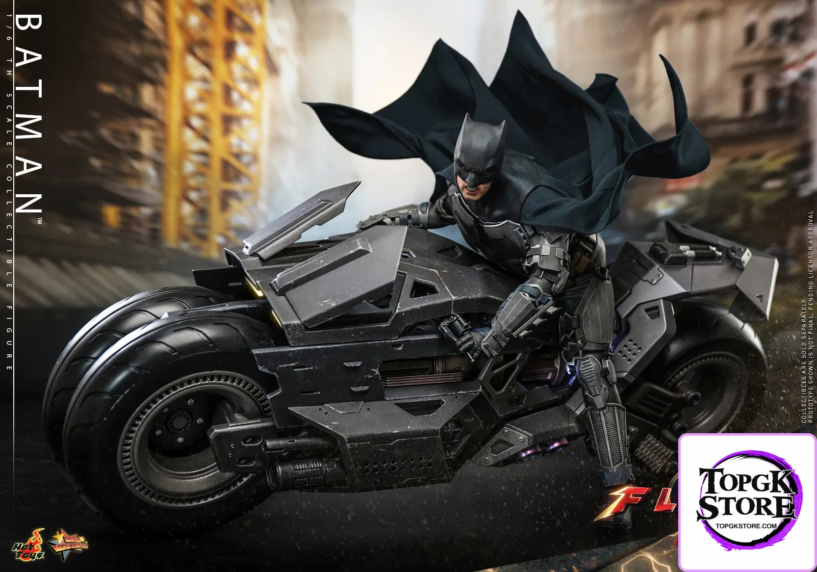 Hottoys – The Flash – Batman and Batcycle – 1/6th Scale MMS703 MMS704 MMS705 (Licensed) - Photo 1 | TopGKSt
