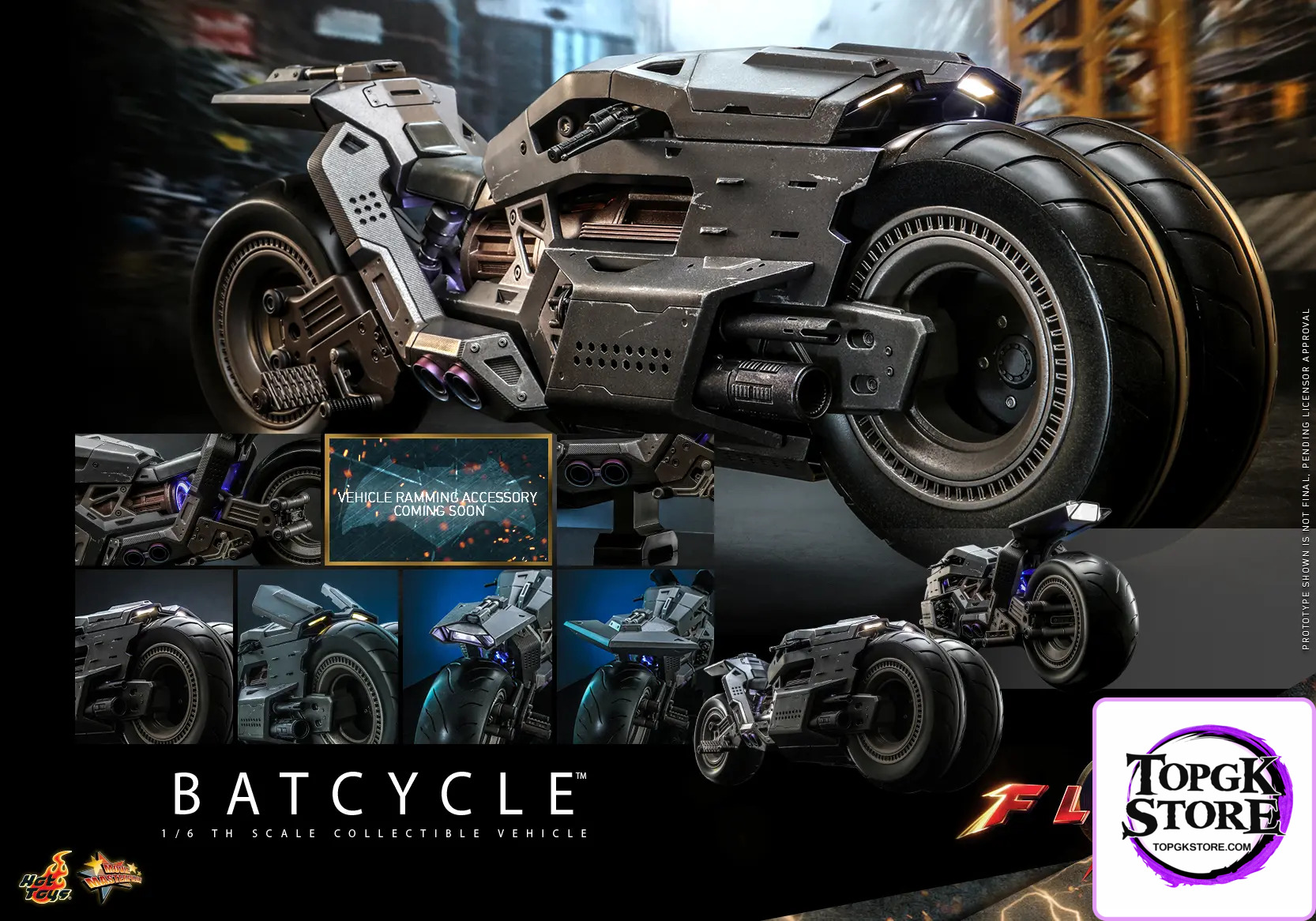 Hottoys – The Flash – Batman and Batcycle – 1/6th Scale MMS703 MMS704 MMS705 (Licensed) - Photo 28 | TopGKS