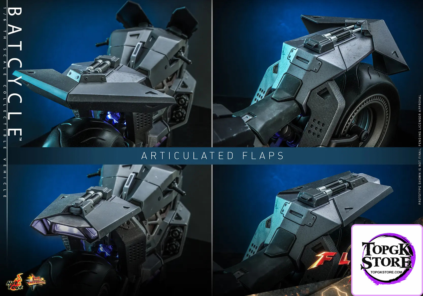 Hottoys – The Flash – Batman and Batcycle – 1/6th Scale MMS703 MMS704 MMS705 (Licensed) - Photo 10 | TopGKS