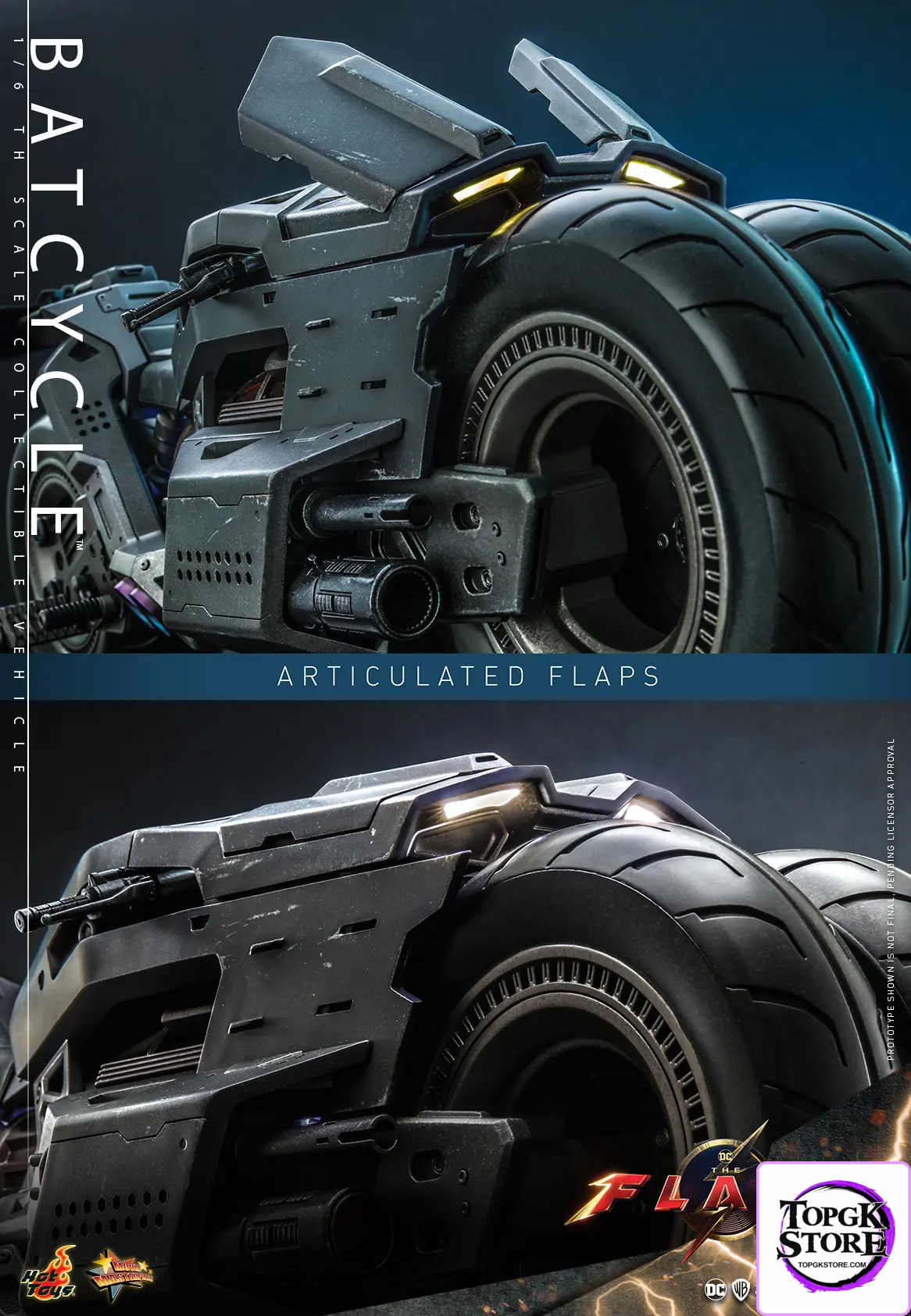 Hottoys – The Flash – Batman and Batcycle – 1/6th Scale MMS703 MMS704 MMS705 (Licensed) - Photo 21 | TopGKS