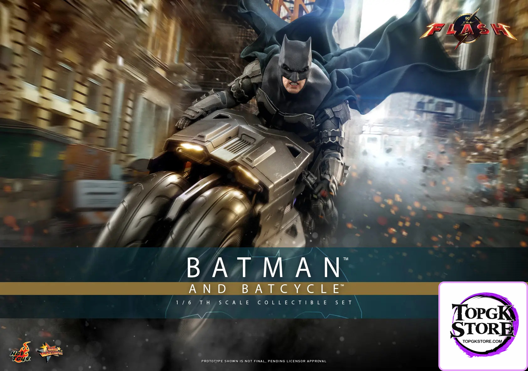 Hottoys – The Flash – Batman and Batcycle – 1/6th Scale MMS703 MMS704 MMS705 (Licensed) - Photo 17 | TopGKS