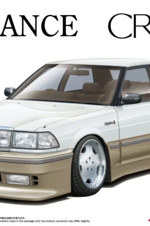 AOSHIMA - 1/24 INSURANCE UZS131 CROWN '89 (TOYOTA) X BLACK MAFIA TCR11W ESTIMA '98 (TOYOTA) (Licensed) - Photo 1 | TopGKStore