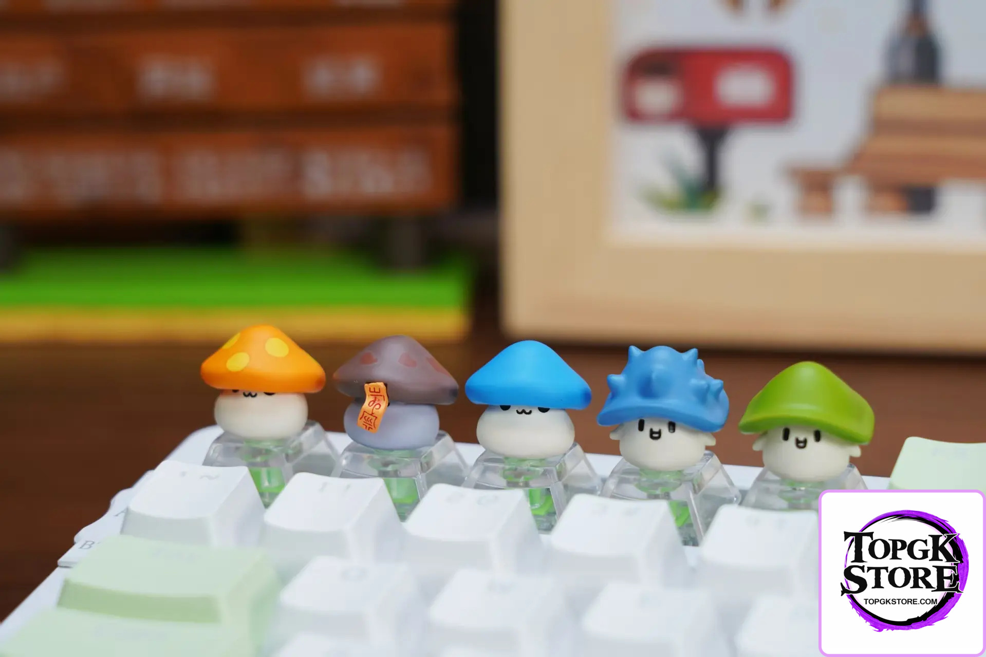 YMG Studio – MapleStory GK Mini Mushroom Family Keycap Set - Photo 2 | TopGKStore