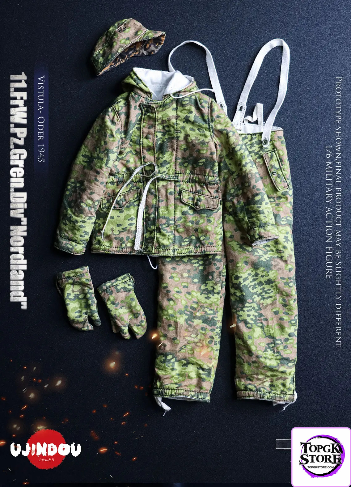 UJINDOU – 1/6 WWII 11. FrW. Pz. Gren. Div “Nordland”, Vistula – Oder 1945 UD9051 (Licensed) - Photo 1