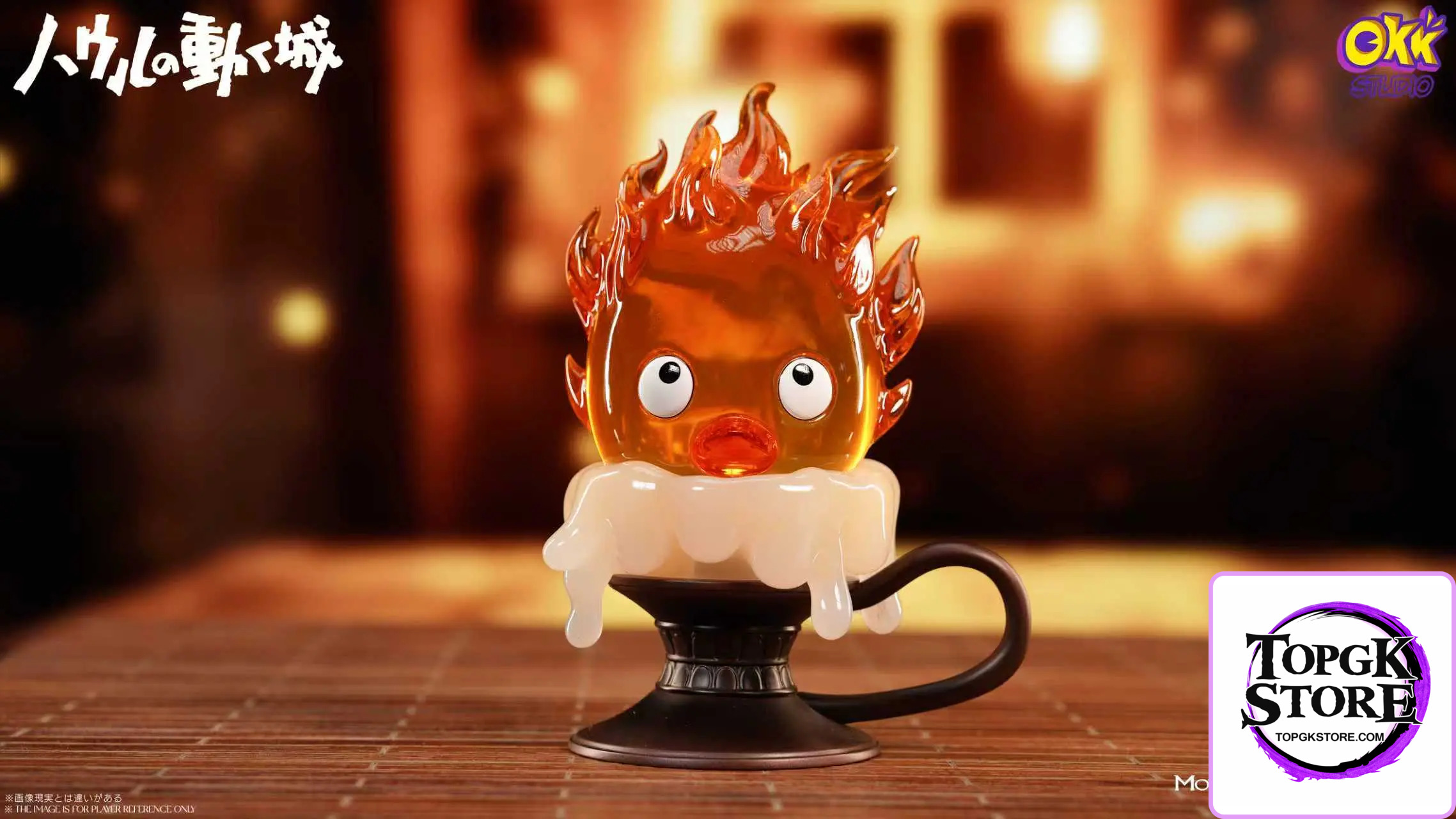 Okk Studio – Howl’s Moving Castle Hayao Miyazaki Desktop Series #1 Candlestick Calcifer - Photo 5 | TopGKStore