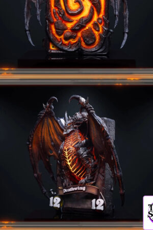HEX Collectibles – Blizzard Official Licensed peripheral Hearthstone Deathwing card art statue HEXFRAME05 (Licensed) - 