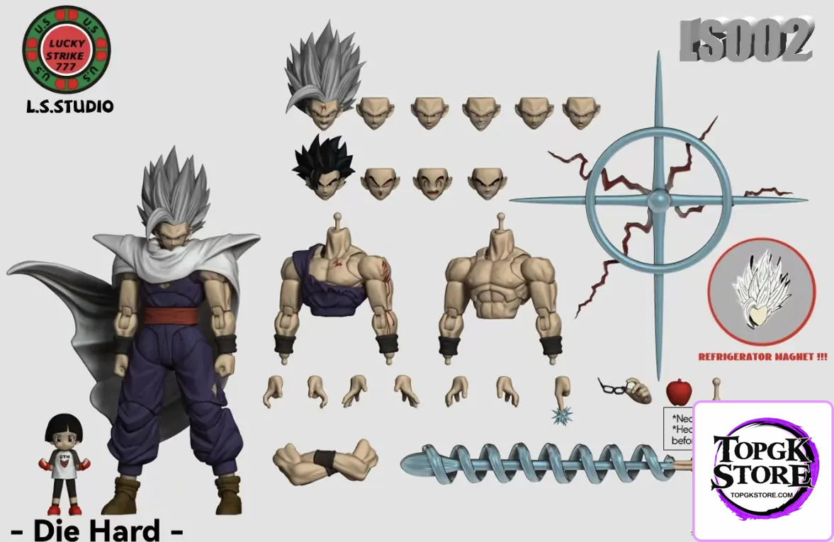 Lucky Strike Studio – Dragon Ball Fierce Tiger Courageous Dragon Son Gohan Articulated Figure - Photo 1 | TopGKStore