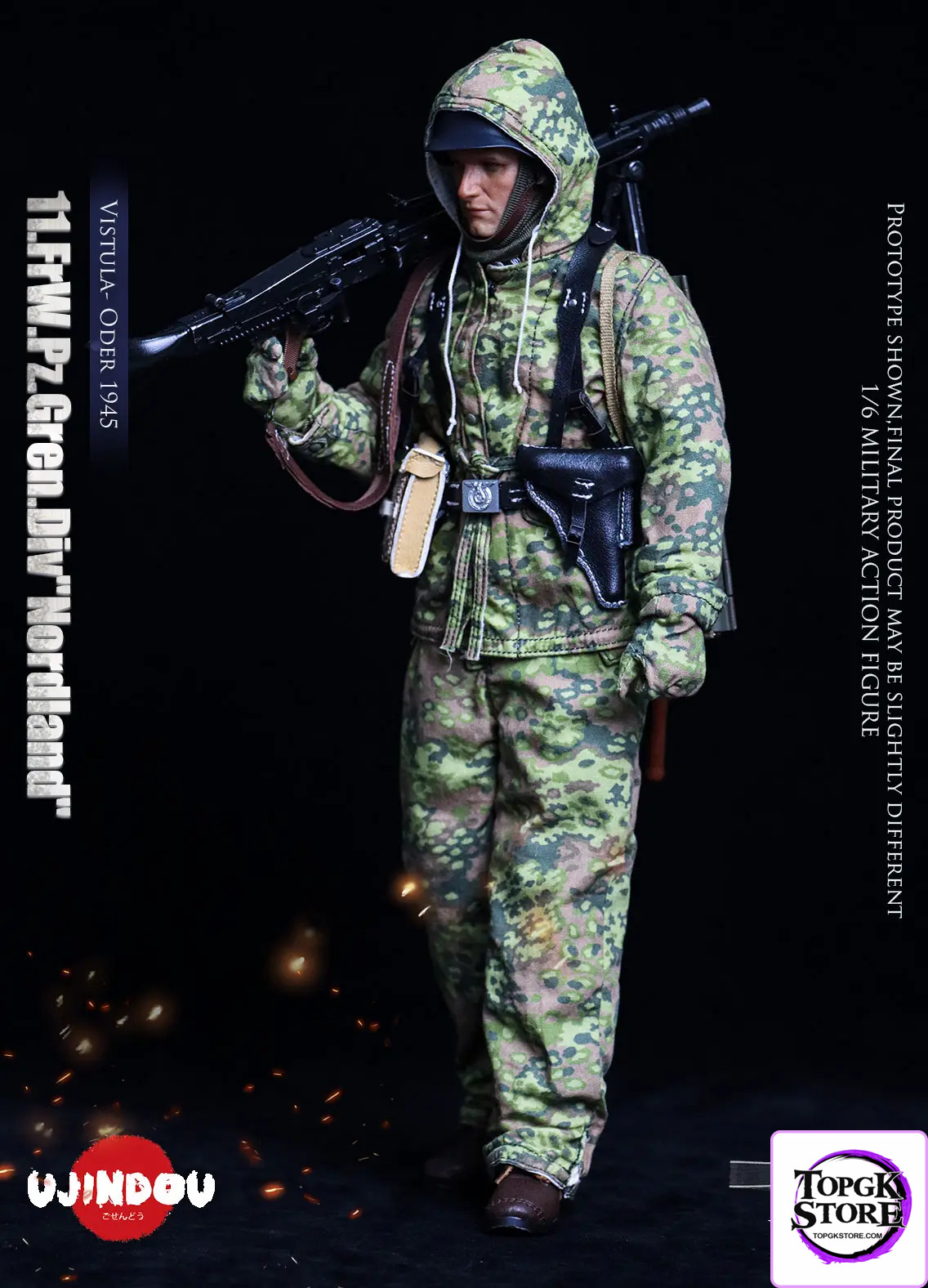 UJINDOU – 1/6 WWII 11. FrW. Pz. Gren. Div “Nordland”, Vistula – Oder 1945 UD9051 (Licensed) - Photo 2