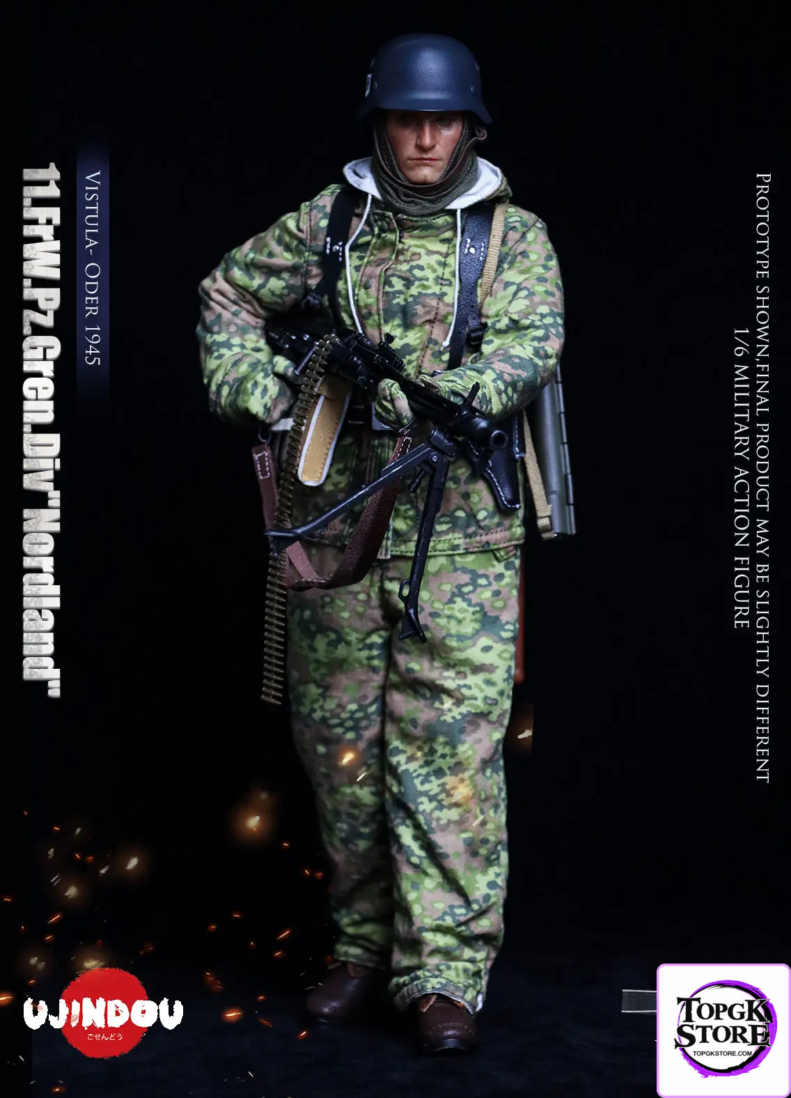 UJINDOU – 1/6 WWII 11. FrW. Pz. Gren. Div “Nordland”, Vistula – Oder 1945 UD9051 (Licensed) - Photo 3
