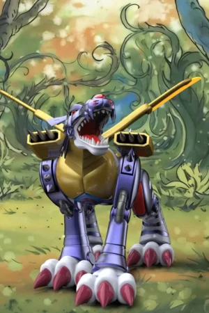 Qiao Wu Mo Wan Studio – Metal Garurumon Ultimate Level #2 Digimon - Photo 1 | TopGKStore