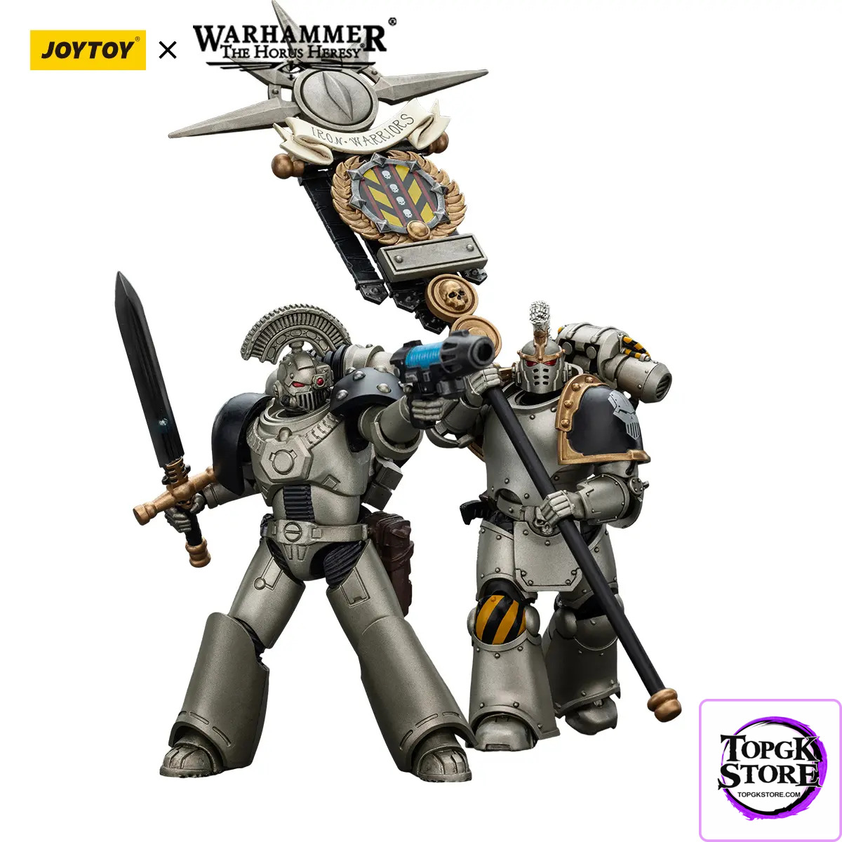 JOYTOY – Iron Warrior Legion Banner Bearer of the Chosen Command Squad JT01765 (Licensed) - Photo 13 | TopGKStore
