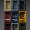 JOYTOY – Individual Soldier Hangar Display Case – Blazing Red & Stellar Purple & Abyssal Blue A B C (Lice