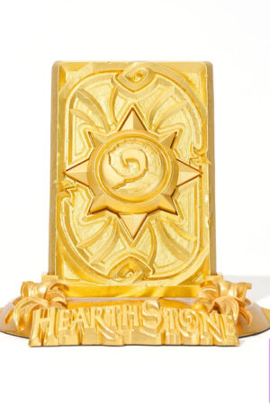 HEX Collectibles – Hearthstone Legend Gold Challenge Card Back Metal Collector’s Ornament BLZ010 (Licensed) - Pho