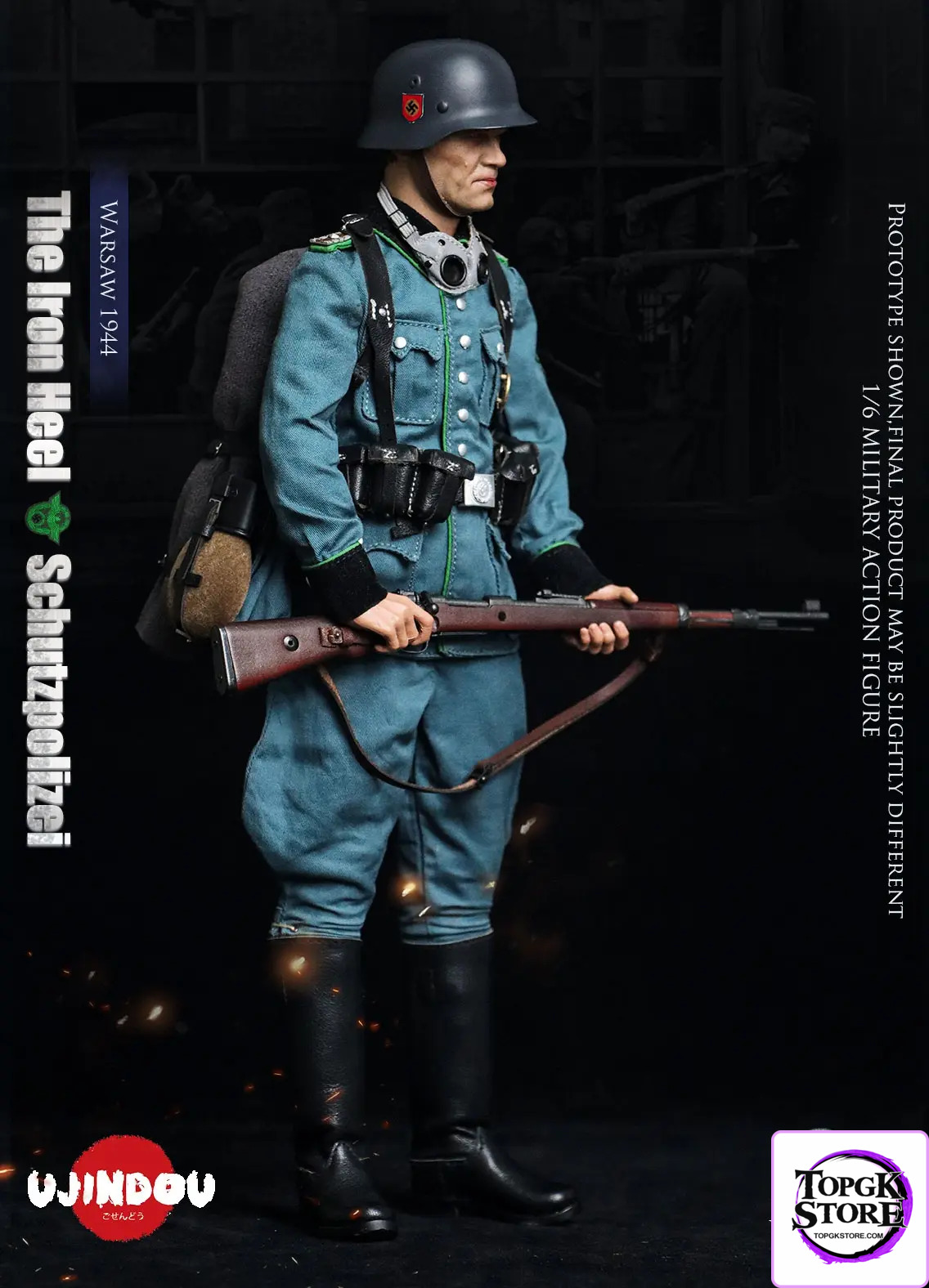 UJINDOU – 1/6 The Iron Heel-WWII German Schutzpolizei Warsaw 1944 UD9057 (Licensed) - Photo 3 | TopGKStore