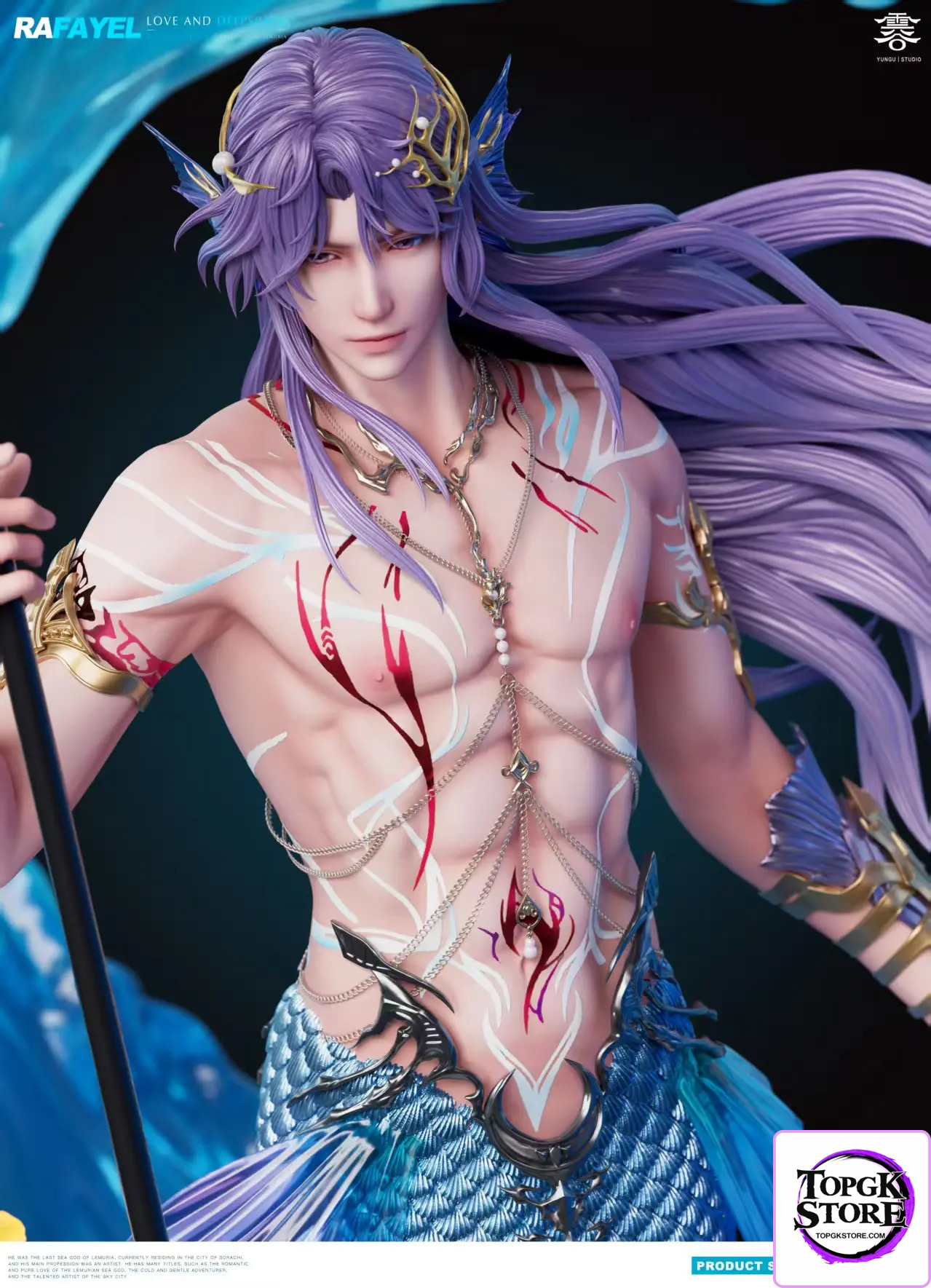 Yun Gu Studio – Love and Deepspace 1/6 Statue Mermaid Rafayel - Photo 8 | TopGKStore