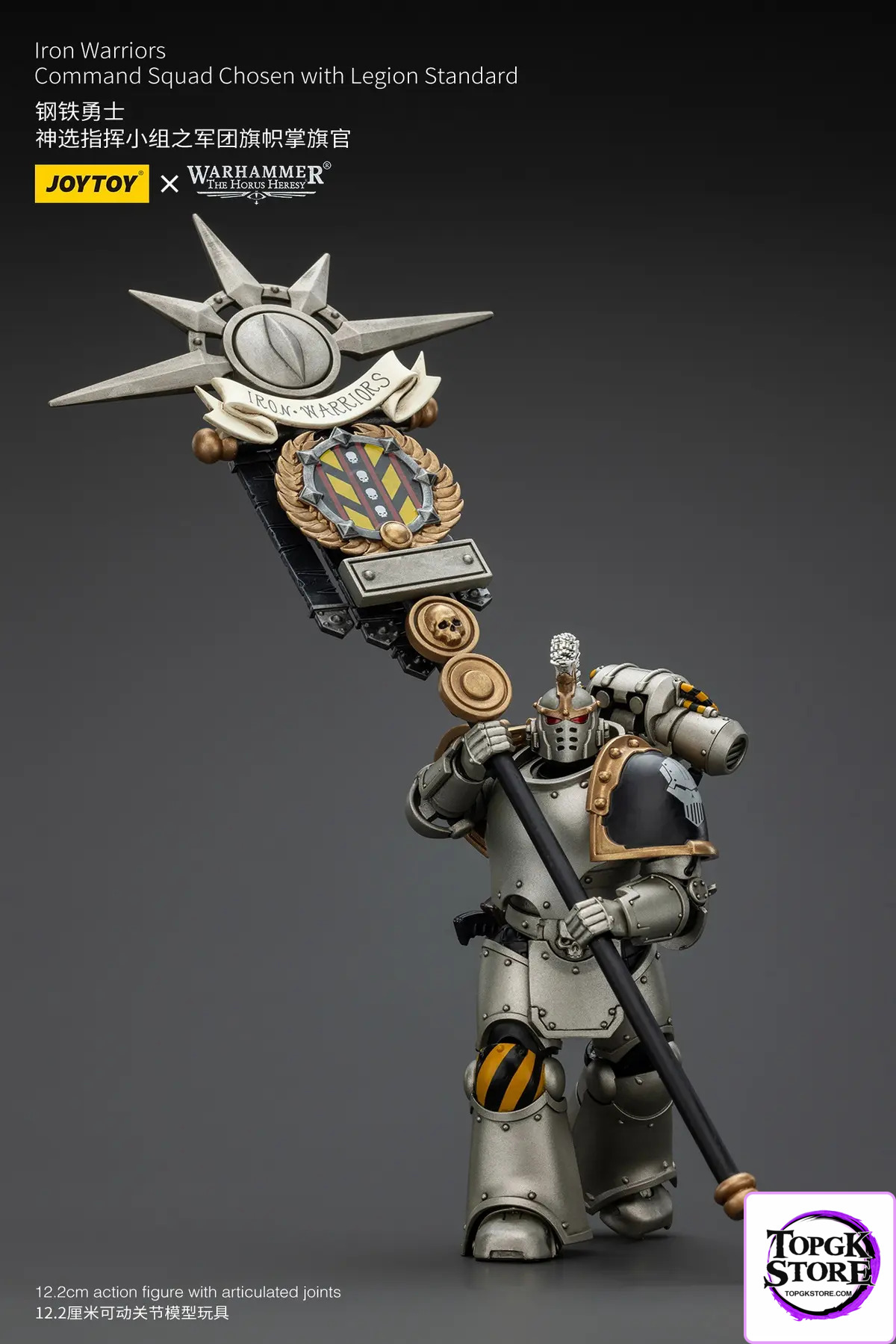 JOYTOY – Iron Warrior Legion Banner Bearer of the Chosen Command Squad JT01765 (Licensed) - Photo 1 | TopGKStore