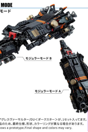 TAKARA TOMY – Diaclone TM-38 Tactical Mover Aggress Versaulter / DU (Dark Star Ver.) (Licensed) - Photo 2 | TopGKStore