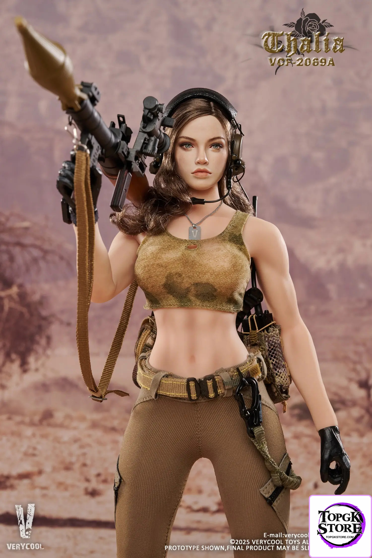 VERYCOOL – 1/6 Scale Action Figure VCF-2069 Desert female soldier -Thalia (Licensed) - Photo 6 | TopGKStore