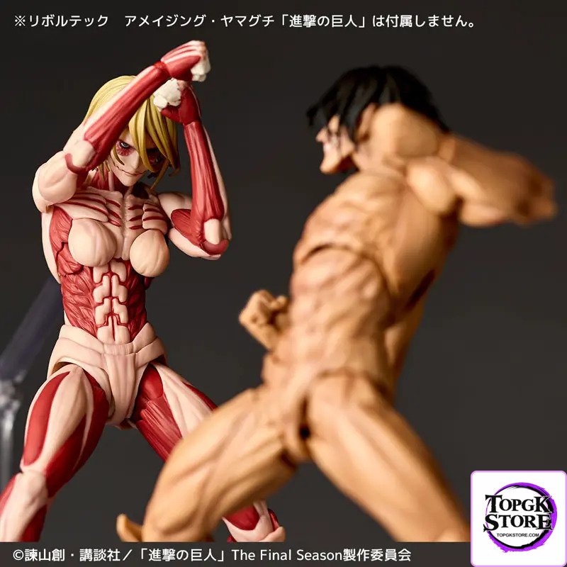 Kaiyodo – Revoltech Amazing Yamaguchi Attack on Titan Armored Titan & Female Titan (Licensed) - Photo 36 | TopGKSto