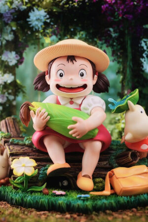 Long Miao Studio – My Neighbor Totoro Hayao Miyazaki’s Ecological Scene Mei Holding Corn - Photo 1 | TopGKStore