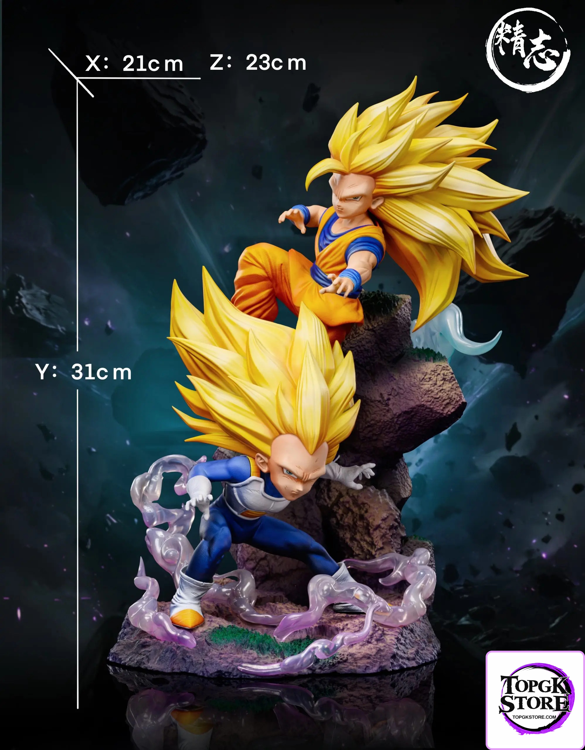 Jing Zhi Studio – Dragon Ball DAIMA Super Saiyan 3 Goku & Vegeta - Photo 1 | TopGKStore