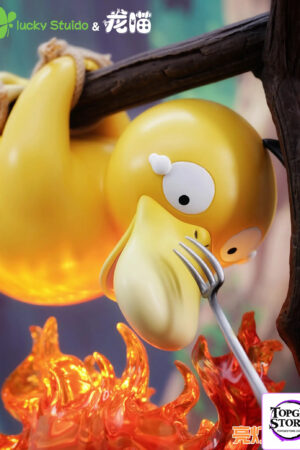 Lucky Studio X Long Miao Studio – Psyduck X Calcifer Pokémon X Howl’s Moving Castle - Photo 2 | TopGKStore