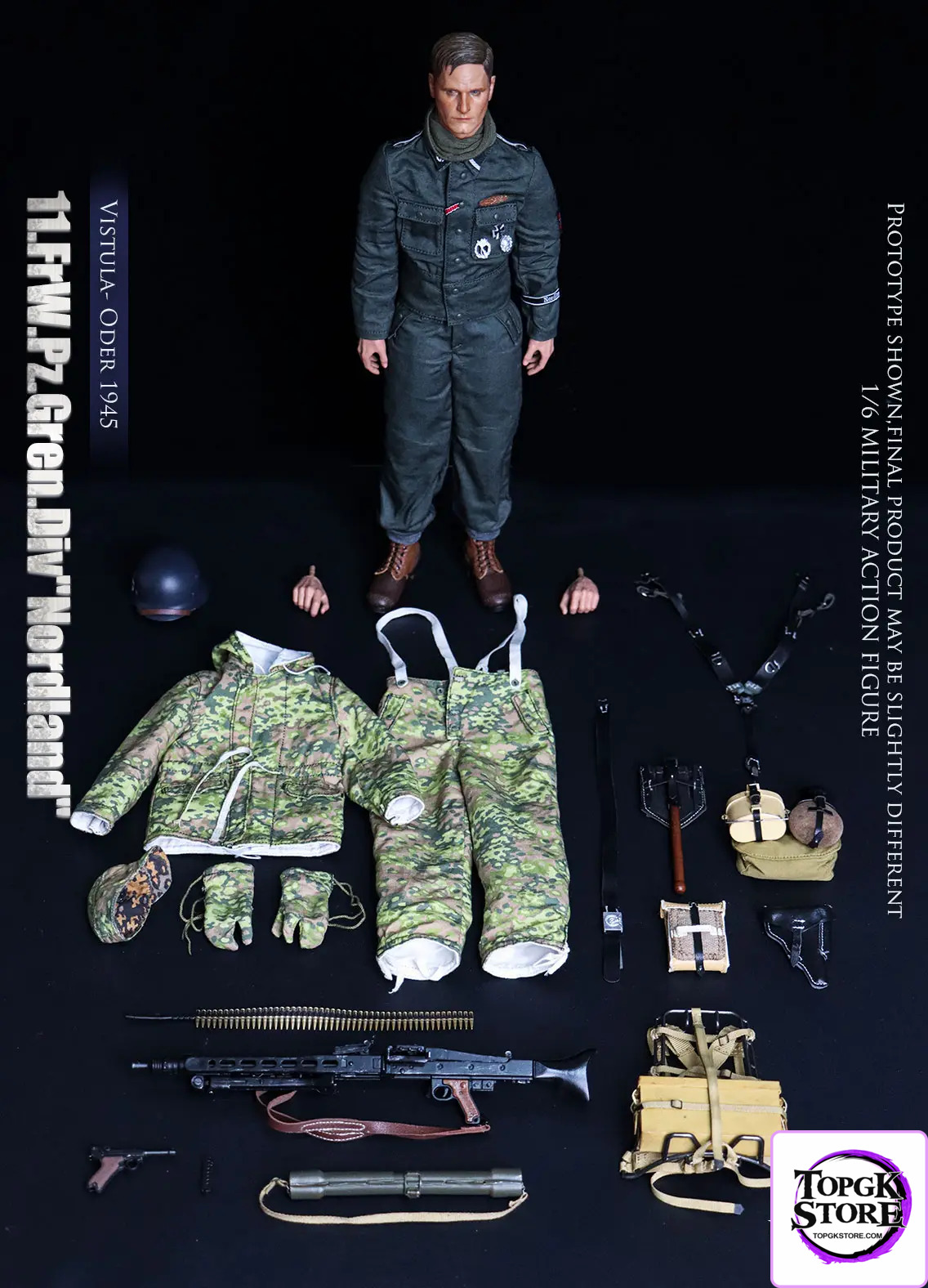UJINDOU – 1/6 WWII 11. FrW. Pz. Gren. Div “Nordland”, Vistula – Oder 1945 UD9051 (Licensed) - Photo 2