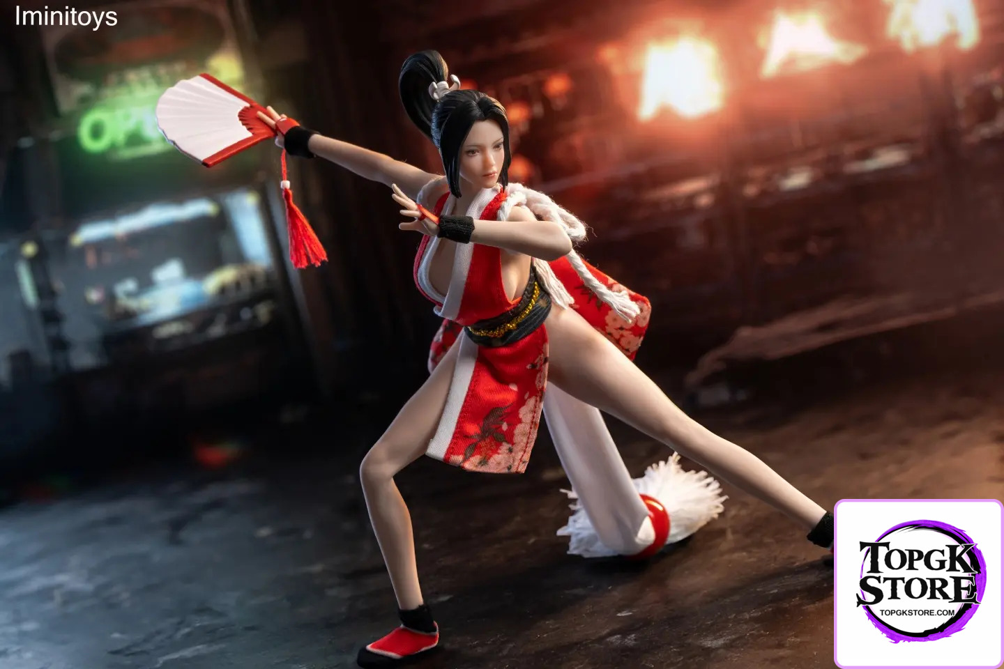 Iminitoys Studio – The King of Fighters M026 1/12 Shiranui Mai Action Figure - Photo 2 | TopGKStore