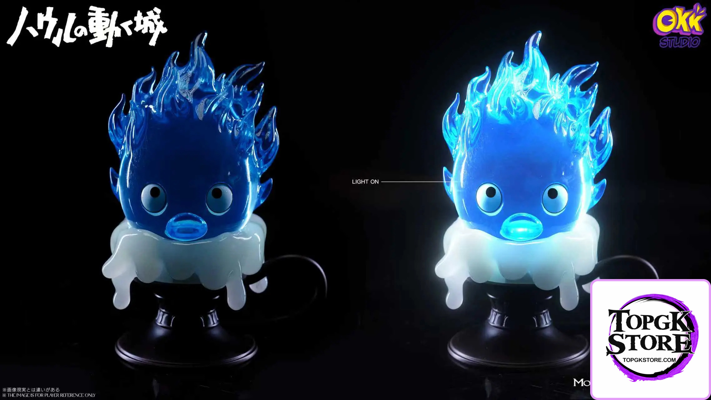 Okk Studio – Howl’s Moving Castle Hayao Miyazaki Desktop Series #1 Candlestick Calcifer - Photo 7 | TopGKStore