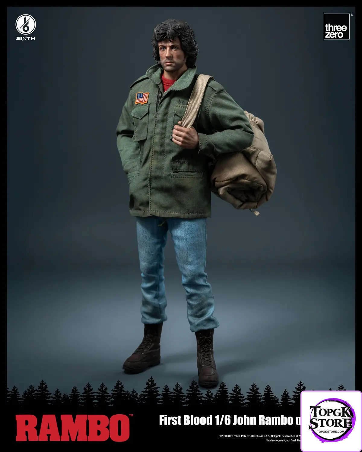 Threezero – Rambo: First Blood 1/6 John Rambo (Field Jacket) 3Z05530W0 (Licensed) - Photo 1 | TopGKStore